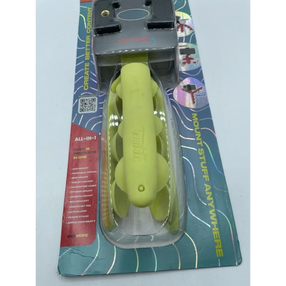 Tenikle Pro Flexible Tripod Bendable Suction Cup Camera & Phone Mount - Yellow